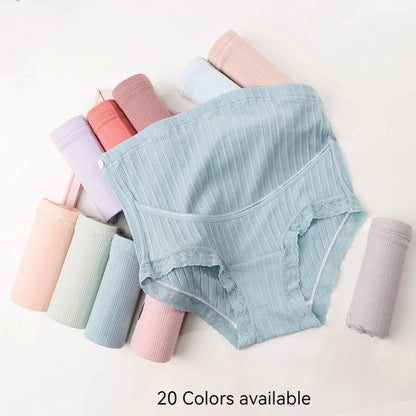 Pure Cotton Comfortable Traceless Underwear For Pregnant Women With High Waist and Adjustable Belly Support During Pregnancy