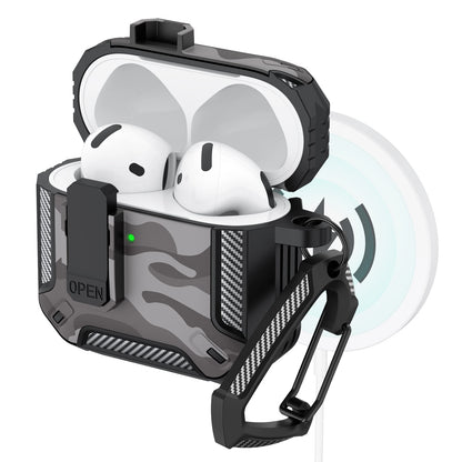 Upgraded Security Lock Case With Hook For AirPods 4 Cover 360 Degree Full Protective Shell For Apple AirPods 4 Earphone Cases