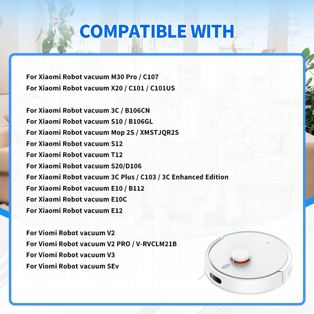 For Xiaomi Side Brush 3C Plus S20 D106 E10C E12 E10 B112 C103 Sweeping Robot Vacuum Cleaner Triangle Side Brush Spare Parts