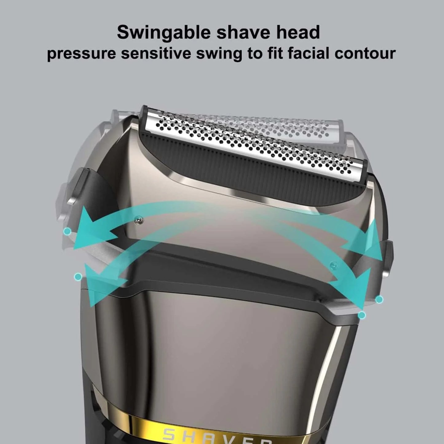  Electric Razor for Men Face Cordless Rechargeable Waterproof Foil Shaver with LED Display for Beard Trimming Razors