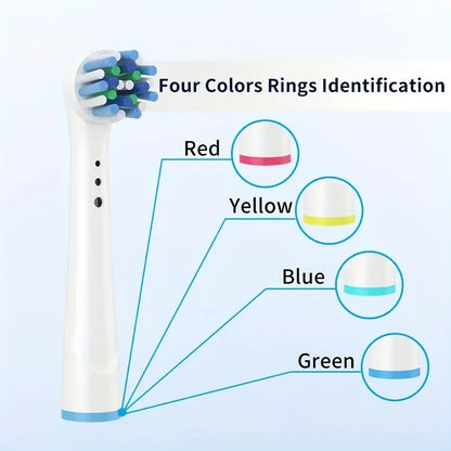 4/12/16 Pcs Replacement Toothbrush Heads Compatible with Oral-B Braun Professional Electric Toothbrush Heads Brush Heads