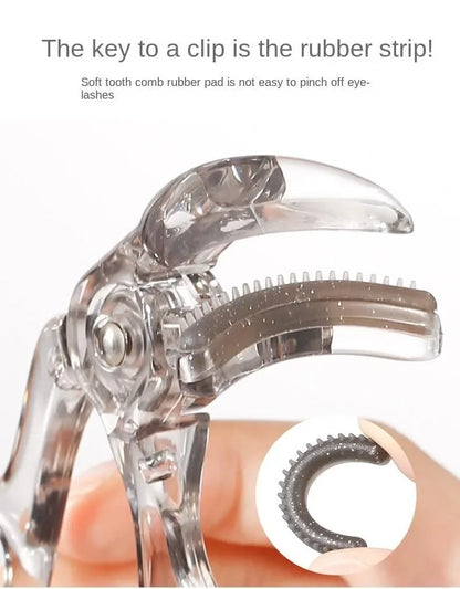 Dual-Type Eyelash Curler with Comb – Wide & Partial Clip Options, Waterproof, Long-Lasting, Natural Curl, Unisex Certified
