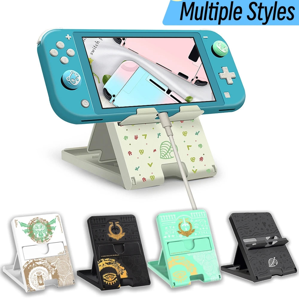 Cool Switch Stand Holder For Switch OLED Playstand Bracket For NS Switch Lite Game Console Adjustable Base Support Charging