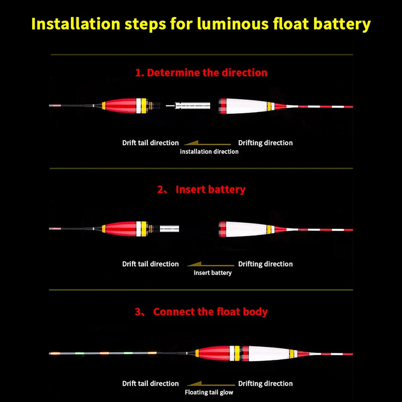 Float Rechargeable Battery CR425 USB Charger Charge Accessories Fishing One Piece Swimsuit Fishing Alarm Bite Indicator