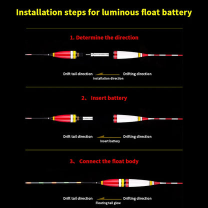 Float Rechargeable Battery CR425 USB Charger Charge Accessories Fishing One Piece Swimsuit Fishing Alarm Bite Indicator