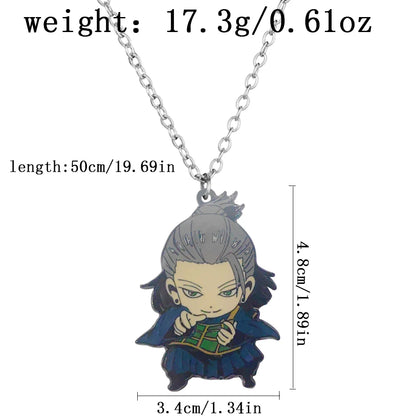 Anime Jujutsu Kaisen Fushiguro Toji Sword Necklace Spear Of Tianri Knife Pendant Cosplay Necklaces For Unisex Choker Jewelry