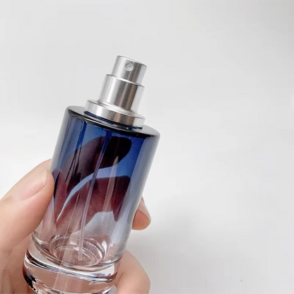 1Pcs 30ml-100ml Gradient Color Portable Glass Refillable Perfume Bottle Cosmetic Container Atomiser Sprayer Travel Cosmetic Tool