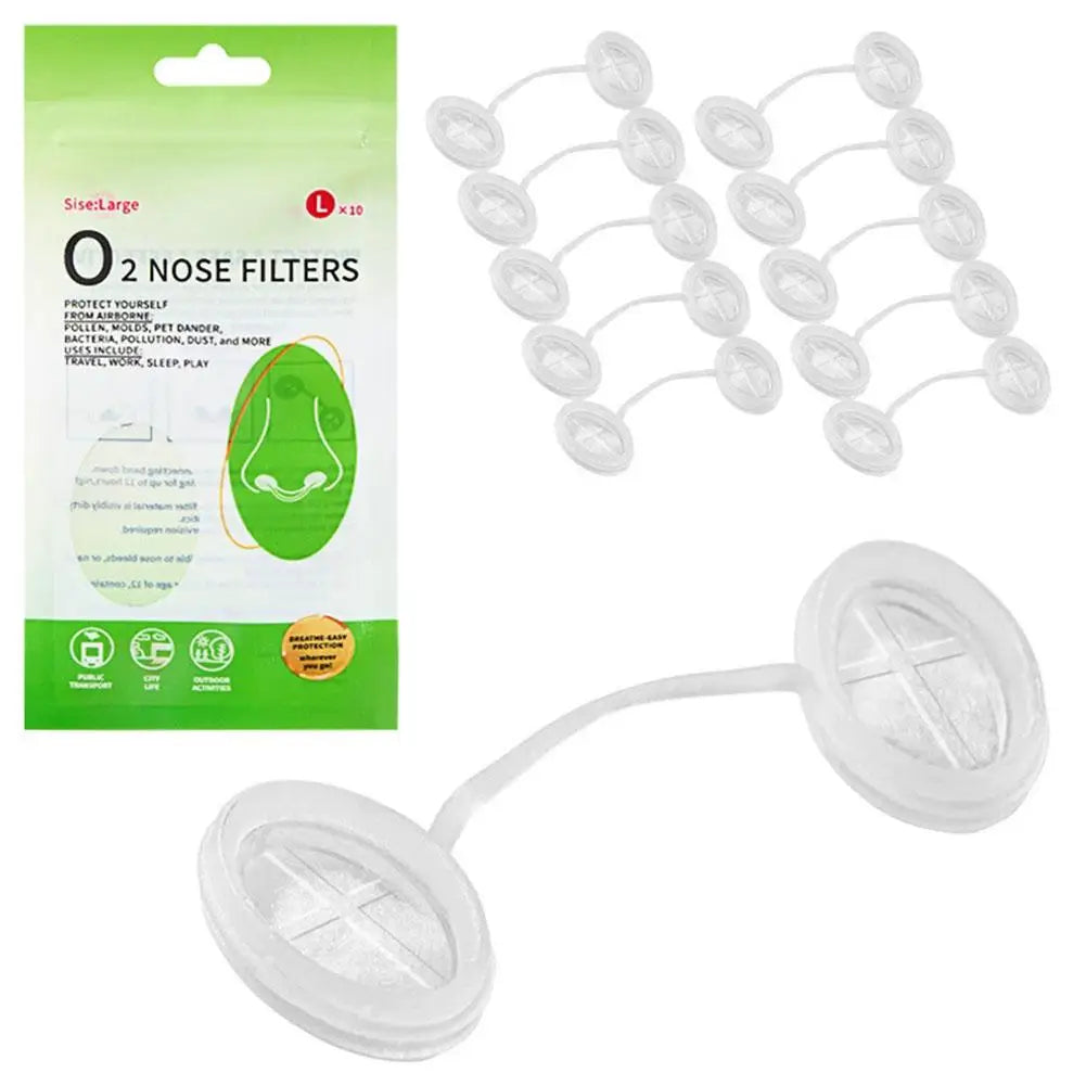 Disposable Nose Filters Invisible Nasal Plugs Dust Allergy Smog Control Outdoor Daily Use Nose Plug