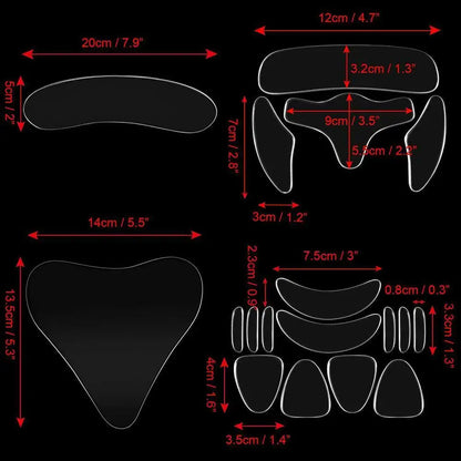 5/11/16/18Pcs Reusable Silicone Face Patch Set Anti Wrinkle Patches For Face Neck Forehead Eye Cheek Chest Pads Beauty Tools