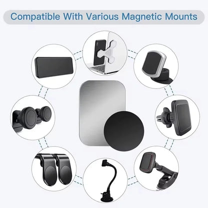 Magnetic Metal Plate for Car Phone Holder Stand Universal Iron Sheet Sticker Tablet Desk Cell Phone Bracket Magnet Sticker Mount