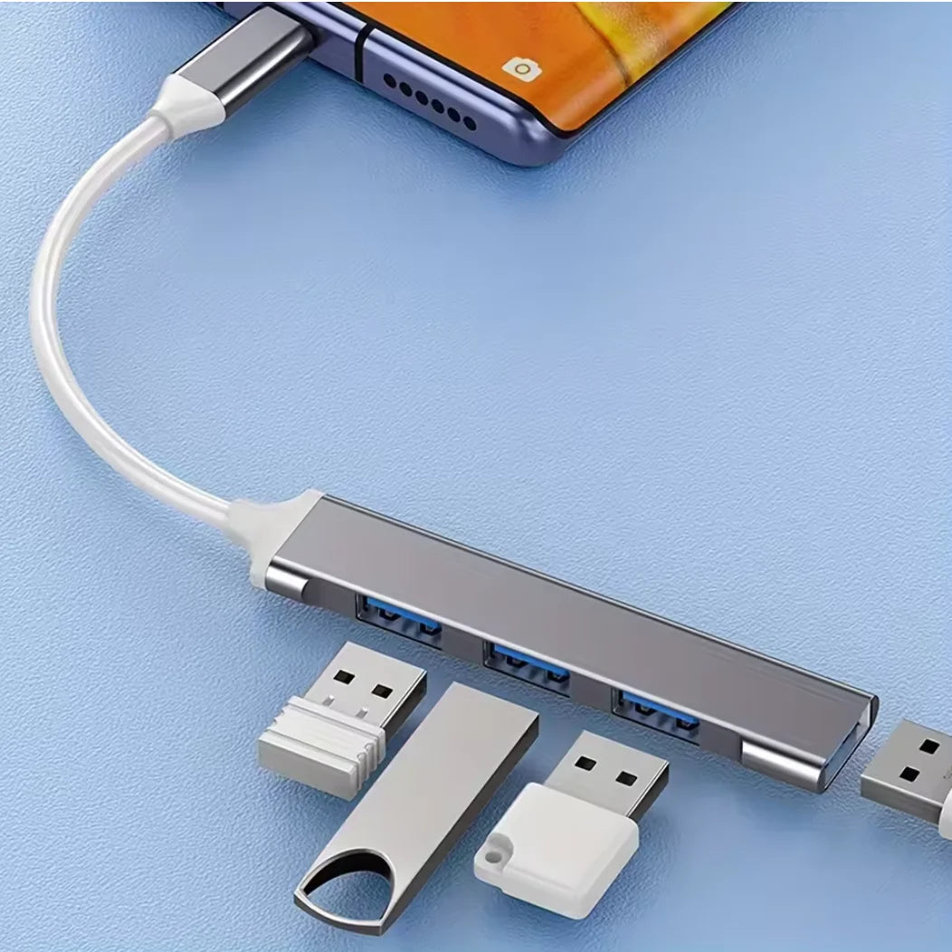 467 USB Dock Multi-Function Wire Divider High Speed Transmission One Drag Four Expanders for Mobile Phone Computer