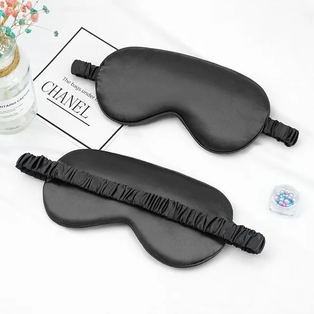 Soft Silk Sleep Mask Eye Masks Coversfor Sleep 100% Blackout Zero Eye Pressure Blindfold with Adjustable Strap Mask Eye Patch
