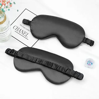 Soft Silk Sleep Mask Eye Masks Coversfor Sleep 100% Blackout Zero Eye Pressure Blindfold with Adjustable Strap Mask Eye Patch