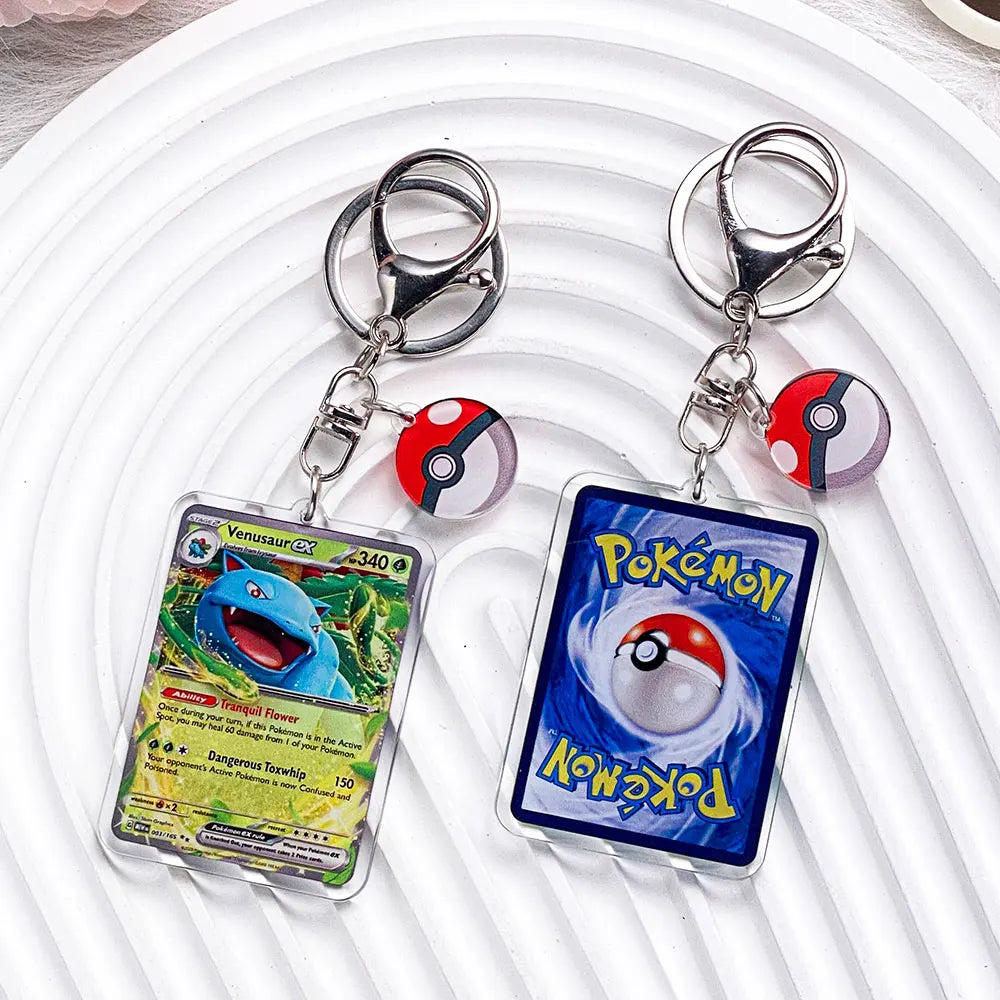 Pokémon Characters Pikachu Bulbasaur Jigglypuff Acrylic Keychain Bag Charms Accessories Backpack Pendant Key Holder Friend Gifts