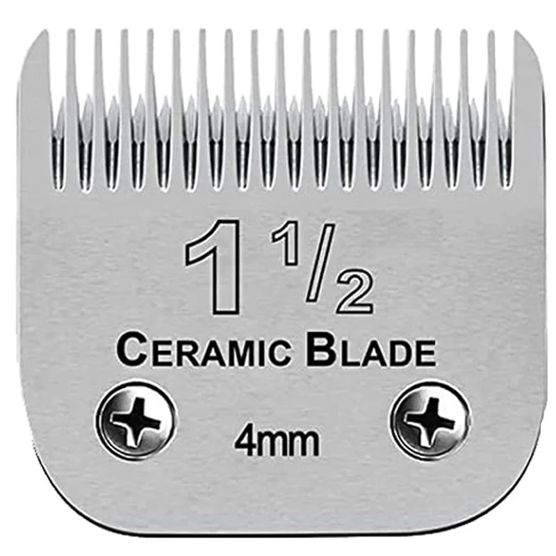 Detachable Pet Dog Cat Grooming Clipper Ceramic Blade Compatible with Most Andis，Oster A5，Wahl KM10 Series Animals Clippers