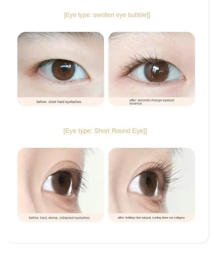 Dual-Type Eyelash Curler with Comb – Wide & Partial Clip Options, Waterproof, Long-Lasting, Natural Curl, Unisex Certified
