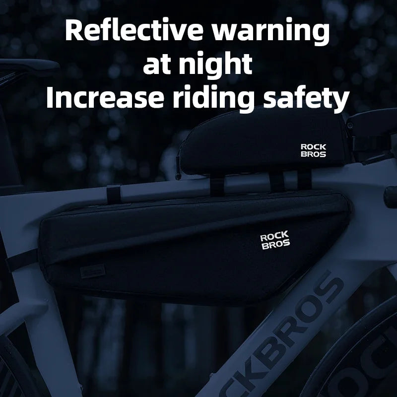 ROCKBROS Bicycle Bag Top Tube Bag / Bottom Tube Bag Large Capacity Waterproof MTB Road Bike Triangle Pannier Front Cycling Bags