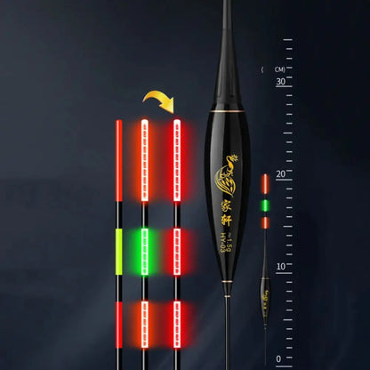 Smart Led Fishing Float Highly Sensitive Remind Buoy Gravity Sensor Glowing Electric Night Fishing Strobe Long Tail