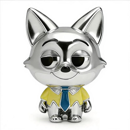 2026 Hot Sale Fine Charms Zootopia Series Judy Hopps & Nick Wilde Beads Fit Original Snake Bracelets DIY Women Jewelry Gifts