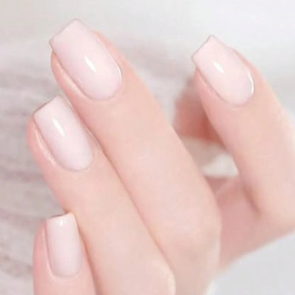 ARTAUG 24PCS Press On Nails Medium White Square Press On Nails Sweet Press On Nails korean press on nails
