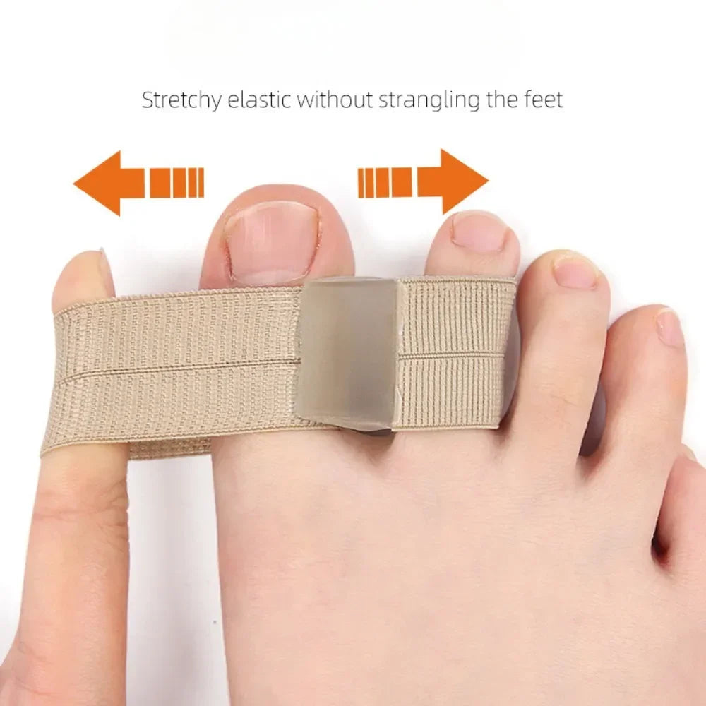 1/2Pc Two Toe Separator Hallux Valgus Bunion Corrector Orthotics Feet Bone Adjuster Thumb Straightener Pedicure Foot Care Tools