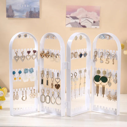 Earring Screen Jewelry Rack Display Rack Creative Screen Jewelry Rack Jewelry and Earrings Display and Storage Rack Top