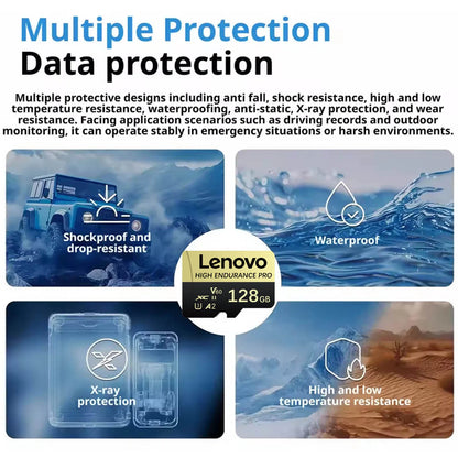 Lenovo SD Card Memory Card 1TB High Speed TF Flash Card 4K Full HD Video Micro SD Card 128GB 256GB 512GB For Xiaomi Camera PC