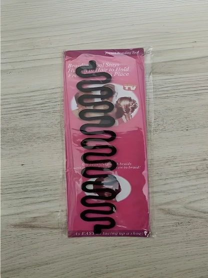 1-piece multi-purpose hairstyle design tool, fishbone hairstyle tool, magical braid design tool, hairstyling and beauty tool.