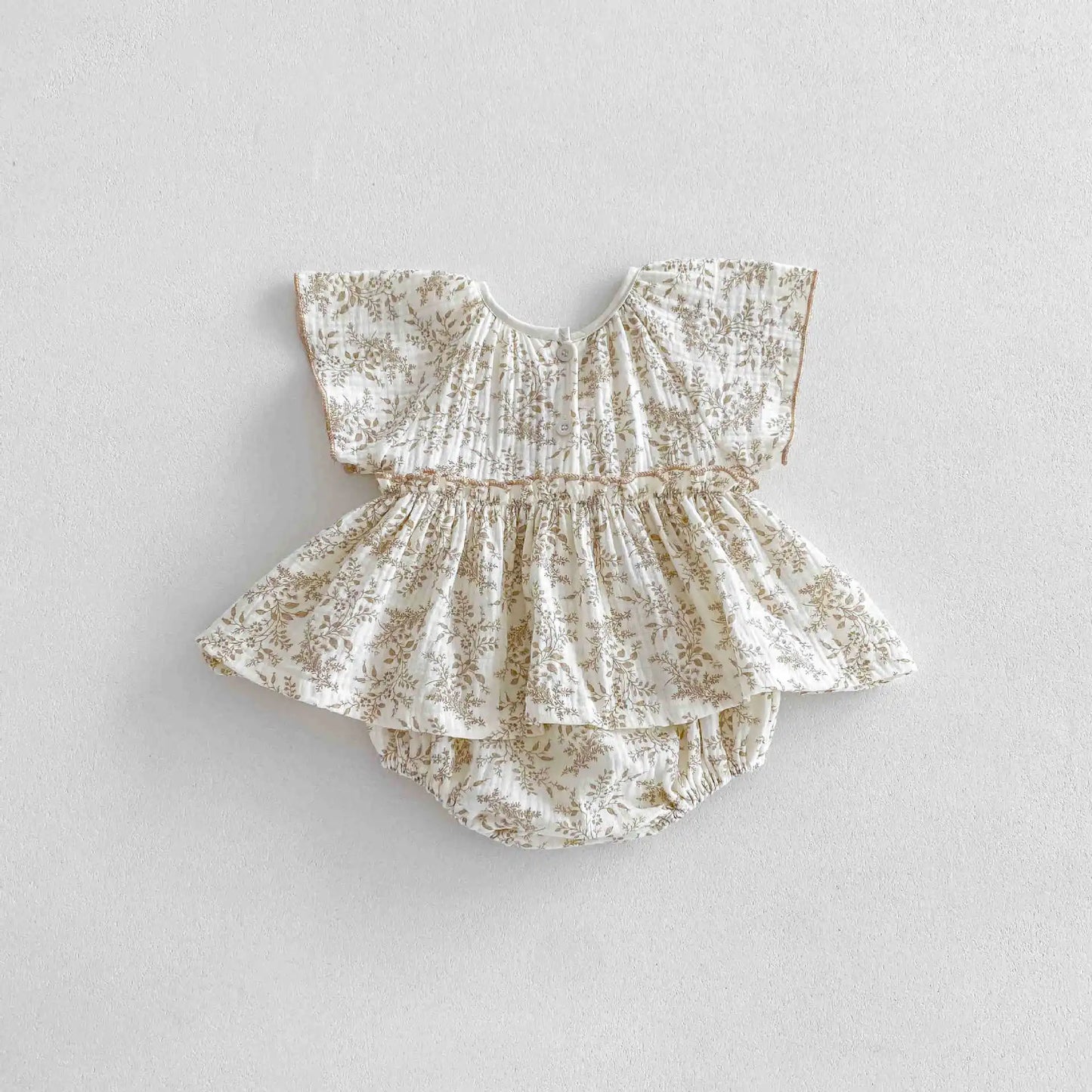 0-24M Baby Clothes Summer Baby Girl Bodysuit Floral New Female Baby Small Flying Sleeve Romper Dress Newborn One-piece Jumpsuit