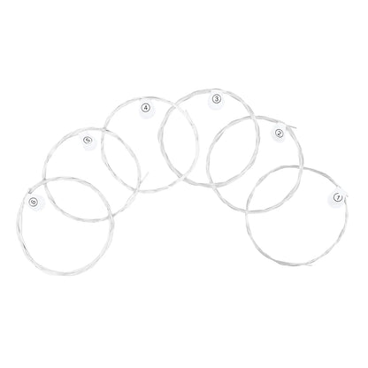6 Pcs Strings Classical Guitar Strings Black Clear Nylon Guitarra Strings Sliver Plated Copper Wound String Guitar Accessories