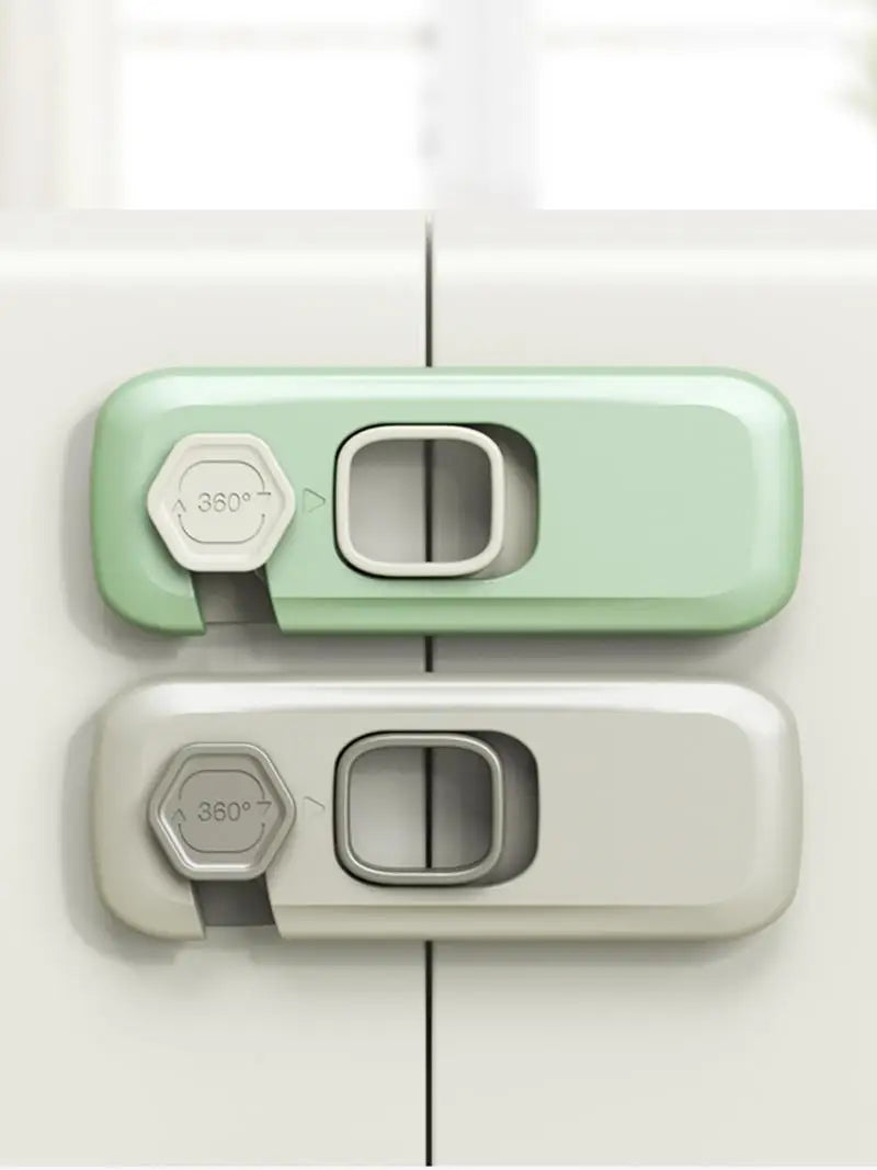 1/2 PCS Child Safety Cabinet Lock Security Protection Home Refrigerator Safety Buckle Baby Anti-Pinch Hand Drawer Door Locks