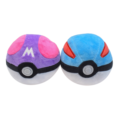 Master Ball Great Ball Ultra Ball Poké Ball Plush Toys Soft Stuffed Animals Cartoon Backpack Pendant Decoration Toy Birthday