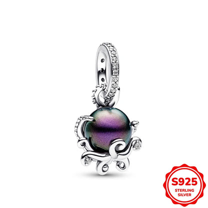Charms plata de ley Disney Stitch Mickey and Minnie Pendant Beads Fits 3mm Bracelet Necklace For Women Luxury DIY Fine Jewelry