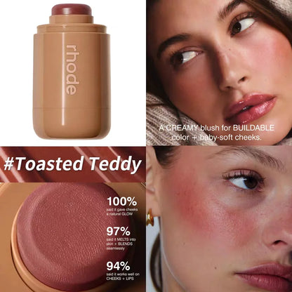Brand skin Balm Jelly Bean Lip Gloss Spicy Marg Juice Box Pocket Blush Stick Non-fading Waterproof Blusher Moisturizing Lipstick