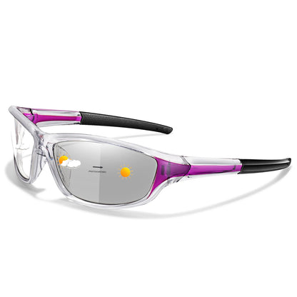 Photochromic Cycling Sunglasses Men Outdoor Sports Tactical Camouflage Goggles Vintage Driving Riding Fishing Windproof