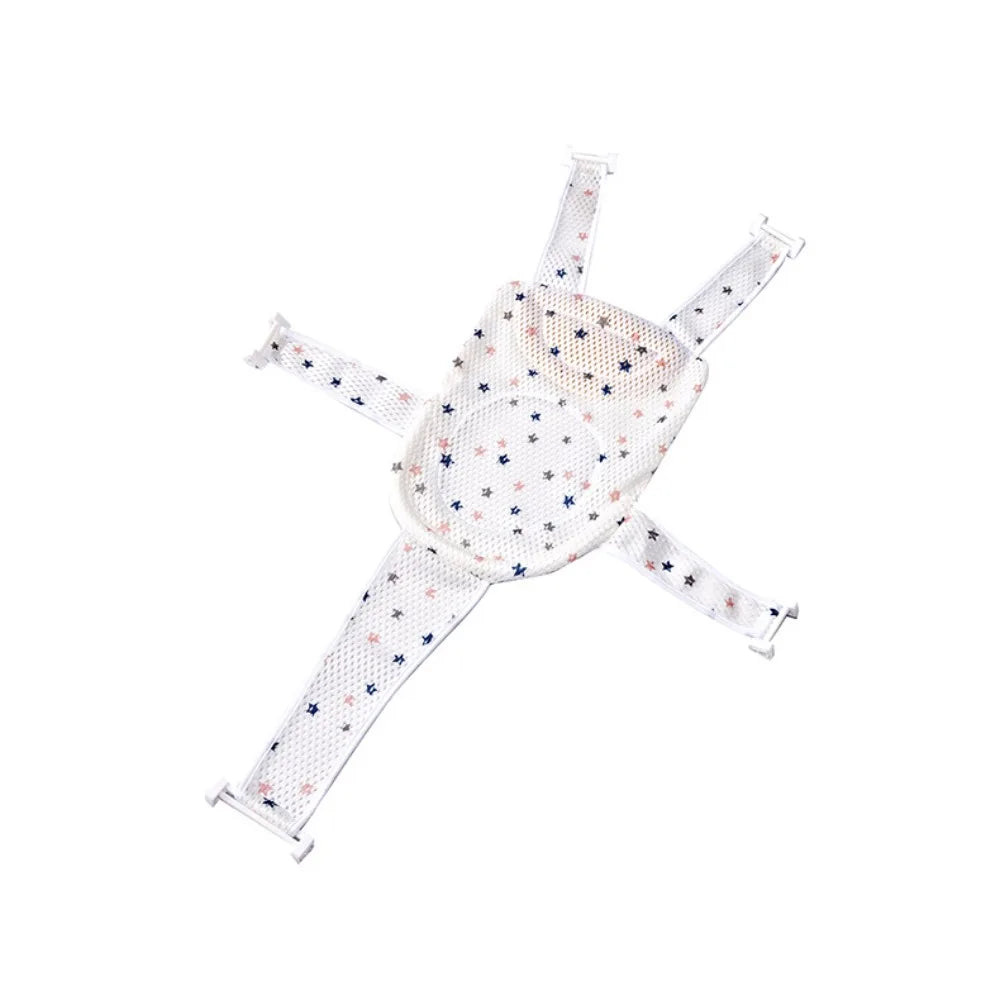 Cross-shaped Newborn Baby Bath Cushion Adjustable Anti-slip Baby Bath Net Mat Baby Bathtub Pillow Foldable Children Bathtub