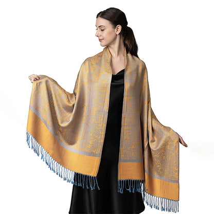 New fashionable all-match imitation cashmere Pashmina paisley tassel scarf long scarf shawl for all seasons