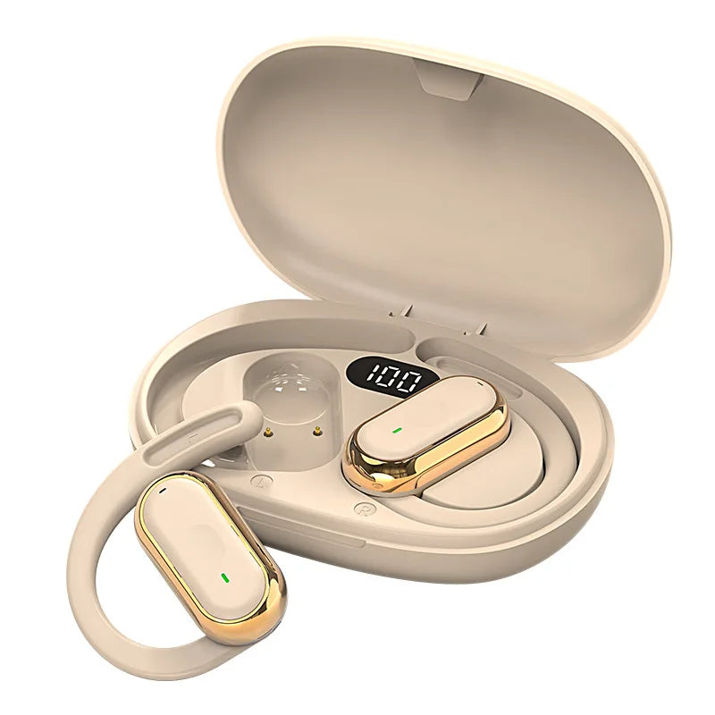 KEBIDUMEI Open-Ear Bluetooth 5.4 Earphones Ear Hook TWS Wireless Headphones IPX6 Waterproof Headsets HiFi Stereo Sports Earbuds