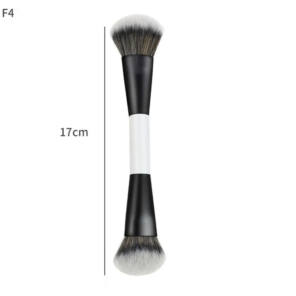 Dual-Ended F4 Contour Face Brush Multi-purpose High Coverage Eyeshadow Concealer Brushes Cosmetic Beauty Makeup Brushes