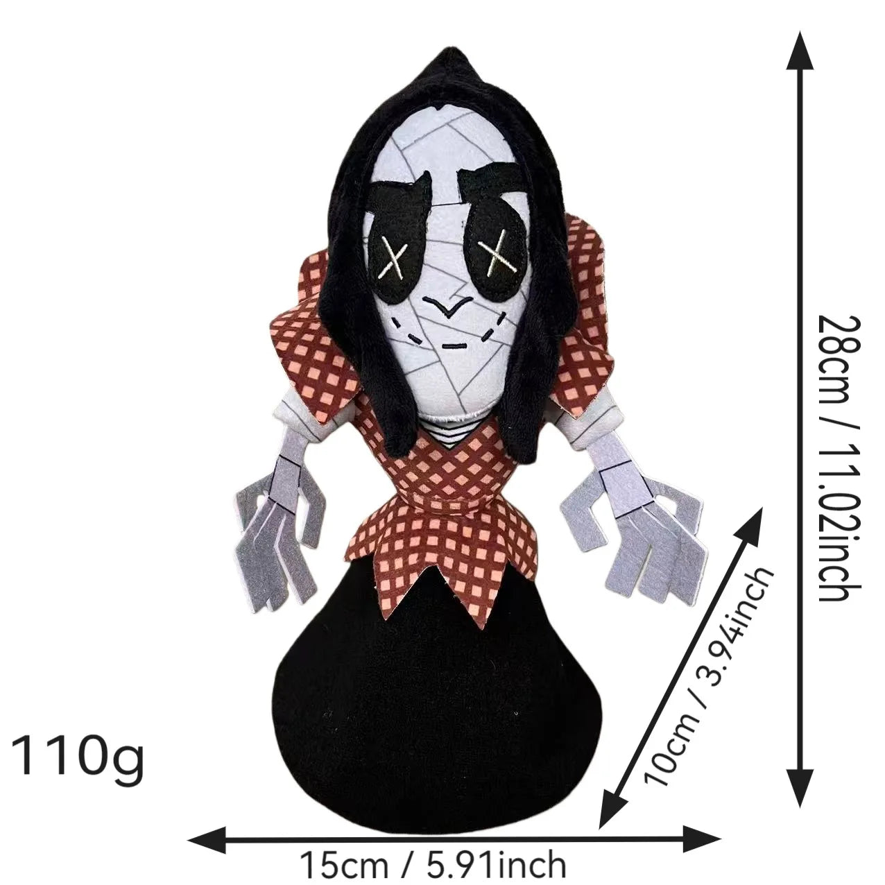 28cm Coraline Plush Stuff Cartoon Figure Kawaii Doll Soft Pillow Ugly Kids Cute Collectible Dolls Decoration Toys Birthday Gifts