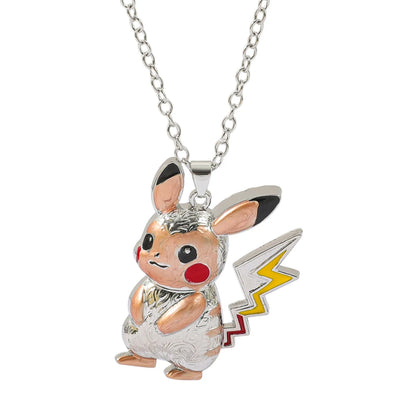 1PC Cute Q Version Character Necklace Alloy Charmander Bulbasaur Jewelry Pendant for Fans Holiday Gifts Jewelry Accessories
