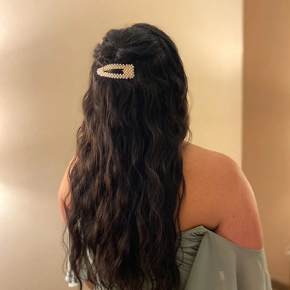 12//20/30/40 pieces of stylish and elegant pearl bow hair clips with French chic side clips for hair, suitable for daily use as