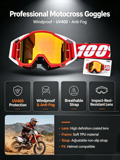 Off-road Goggles Motocross Glasses Motorcycle Sunglasses Man MTB ATV Mask Windproof Protection Skiing Cycling Racing Goggles