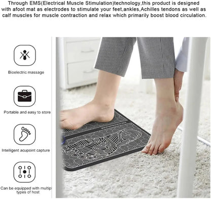 Electric Foot Massager Pad Muscle Massage Relaxation Trainer For Massage Fitness Outdoor Sport Home Family Relax