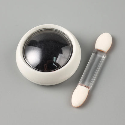 1 Box Chrome Black Nail Powder Metallic Rubbing Powder Pigment Magic Mirror Nail Glitter Charms Y2K Nail Art Decoration Manicure
