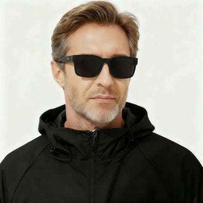 Retro Punk Fashion Sunglasses - Square Protective Frame, UV400 Unisex for Outdoor Adventures & Casual Style