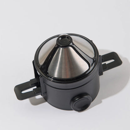 Foldable Portable Coffee Filter Coffee Maker Stainless Steel Drip Coffee Tea Holder Reusable Paperless Pour Over Coffee Dripper