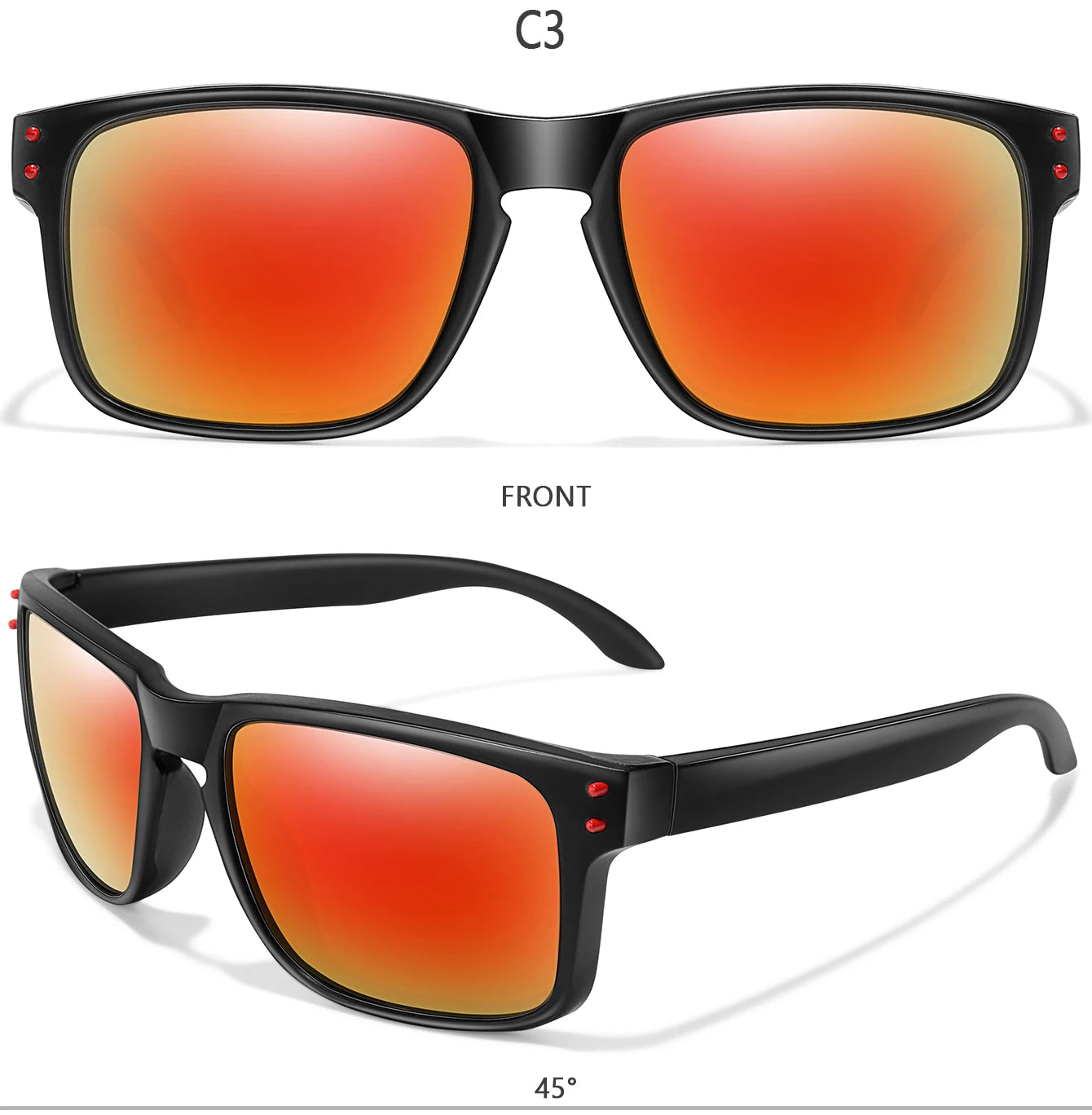 Polarized Sunglasses UV400 Classic Goggles Men And Women Cycling Outdoor Sports Fishing Driving Hiking Colorful Shades