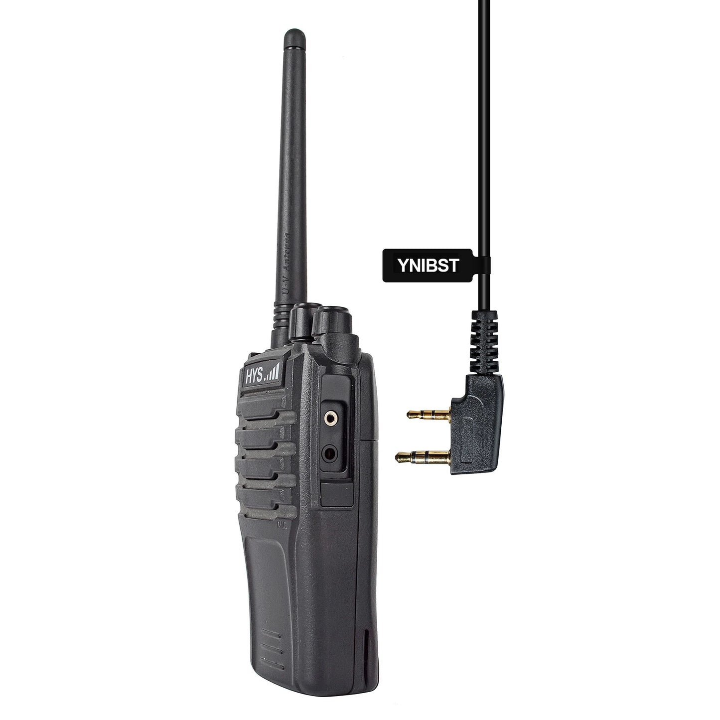 Two Way Radio 2 Pin K Head Soft Ear Hook Earpiece Walkie Talkie Headset with Mic PTT for BaoFeng UV-5R BF-888s Kenwood Retevis
