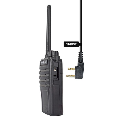 Two Way Radio 2 Pin K Head Soft Ear Hook Earpiece Walkie Talkie Headset with Mic PTT for BaoFeng UV-5R BF-888s Kenwood Retevis